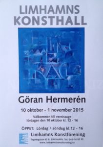 Affisch Utställning Limhamns konsthall okt 2015